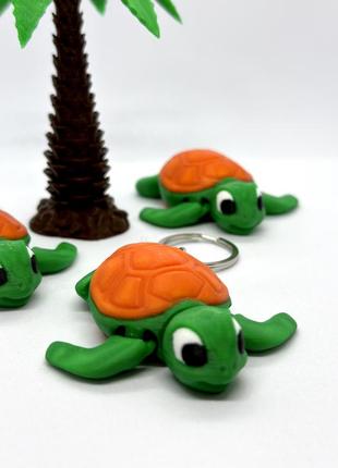 3d декор 3d іграшки брелоки черепаха 2