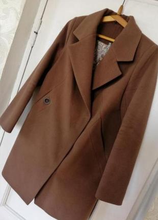 Пальто кемел, коричневе пальто, куртка, плащ1 фото