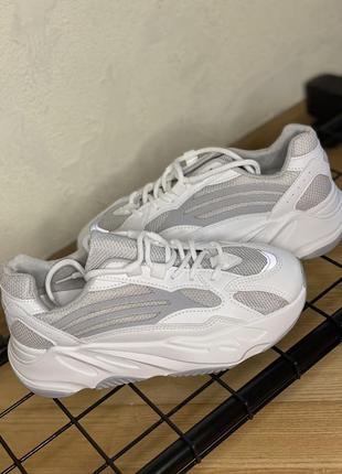 Кроссовки в стиле adidas yeezy boost 700 v2 на утолщенной подошве светоотражающие7 фото