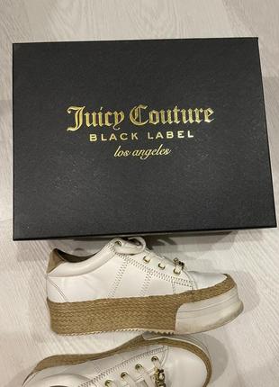 Кеди на платформі juicy couture з золотою фурнітурою