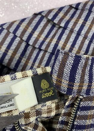 Aquascutum vintage спідниця вінтажна в клітинку двостороння6 фото