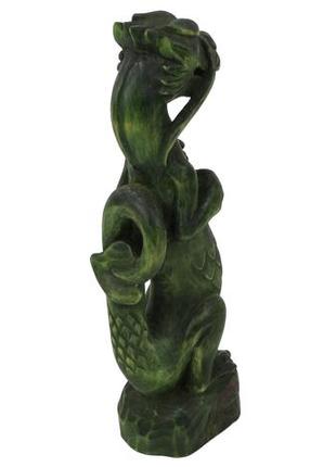 Статуэтка ручная работа зеленый древесный дракон символ 2024 года6 фото