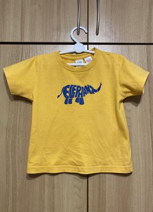 Футболка желтая gap