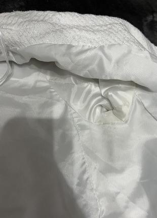 Укорочений піджак твідовий піджак жакет блейзер білий піджак zara h&m8 фото