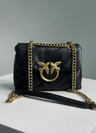 Невероятно красивая кожаная популярная брендированная сумочка pinko