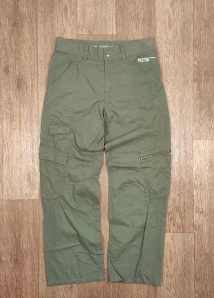 Штаны peak performance зеленые мужские карго спортивные outdoor трекинговые брюки