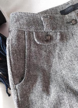 Прямые брюки из тонкой шерсти4 фото