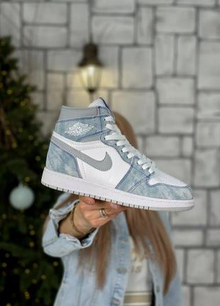 Женские кроссовки jordan 1 high люкс качество