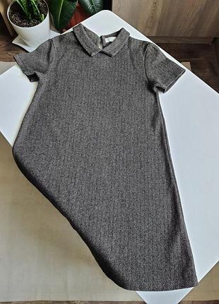Базова класична тепла сукня zara трендовий принт ялинка