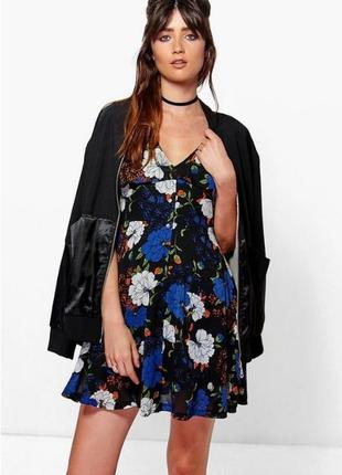 Брендовое платье цветочный принт от glamorous топ