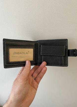 Новий шкіряний чоловічий гаманець jinbaolai5 фото