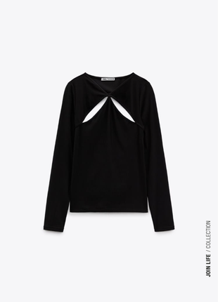 Топ с вырезами zara