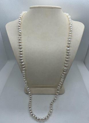 Бусы винтаж жемчуг речной