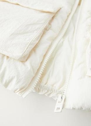 Zara kids длинный жилет детский с капюшоном