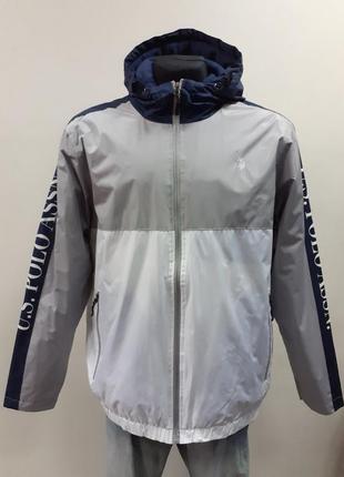 U.s. polo assn. демисезонная куртка,  теплая, оригинал, большой размер 3xl, l3 фото