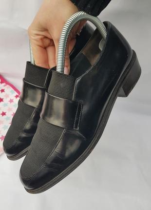 Элегантные добротные качественные кожаные туфли5 фото