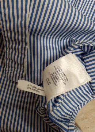 Рубашка ralph lauren в полоску  из хлопка5 фото