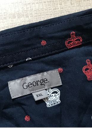 Батал. стильная рубашка шведка от george. 2xl6 фото