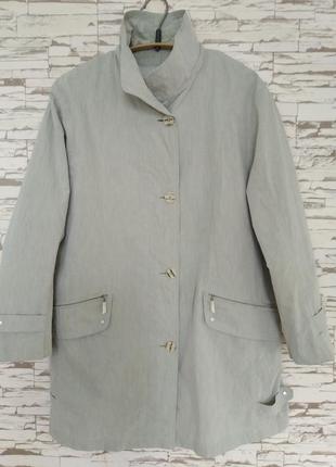 Куртка світла жіноча легка брендова  великий розмір демісезонна весняна куртка вітровка