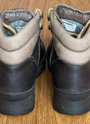 Женские кожаные водонепроницаемые трекинговые ботинки scarpa gtx3 фото