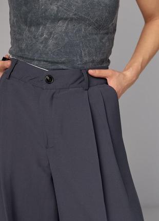 Женские широкие брюки палаццо со стрелками5 фото