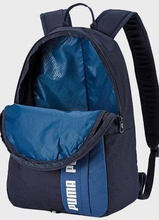 Спортивный рюкзак 22l puma phase backpack синий2 фото