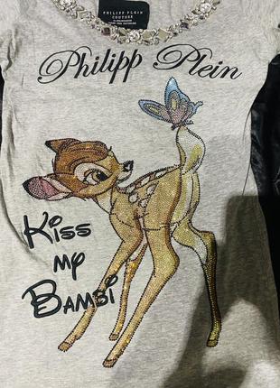 Платье туника xs/s philipp plein bambi