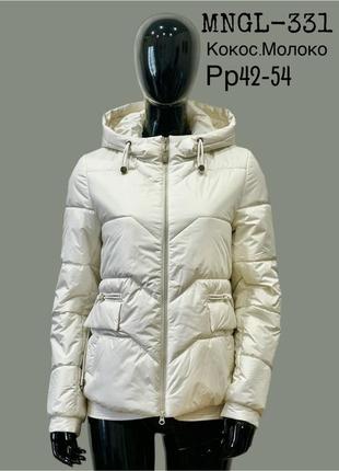 Демисезонная короткая женская куртка mangelo р.42-54