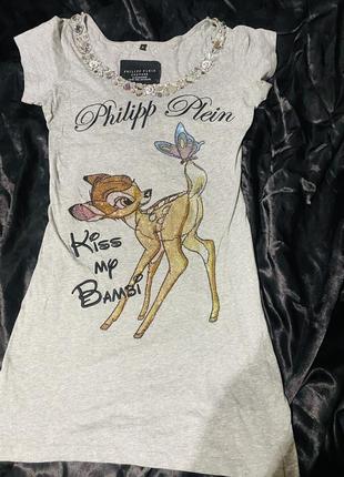 Платье туника xs/s philipp plein bambi2 фото