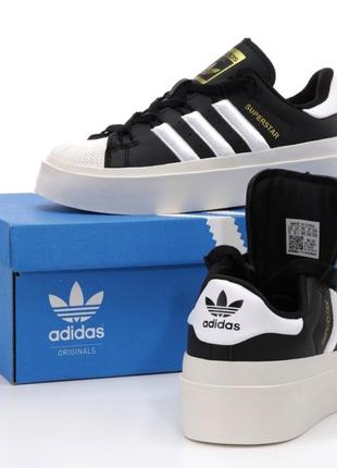 Кроссовки adidas Men superstar platform bonega черные