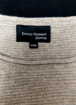 Enrico rosselli кашемировый джемпер в рубчик оверсайз /9455/3 фото