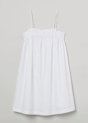 Белое мини платье h&m