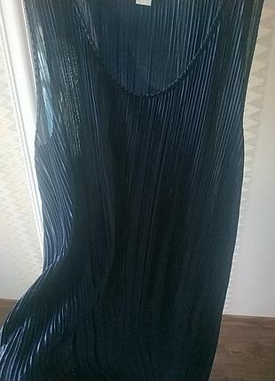 Шикарное плисированое платье h&m 3