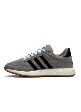 Мужские кроссовки adidas originals iniki gray black (адидас оригинал)