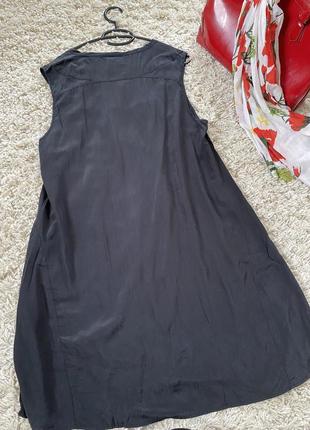 Нежное,легкое шелковое платье -рубашка  миди ,nile,p.l-xl9 фото