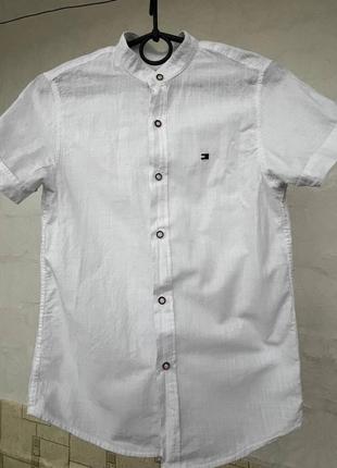 Рубашка детская белая 10-11 лет для мальчика2 фото