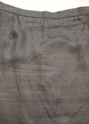 🖤 100% лен, короткая прямая юбка2 фото