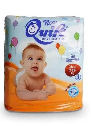 Подгузники детски quik 4 (maxi/l), 7-18 кг