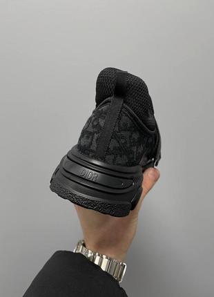 Стильні текстильні кросівки шкіряні кросівки в стилі christian dior d-wonder ‘black’ діор стильні кросівки тренд8 фото