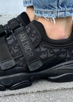 Стильные текстильные кроссовки кожаные кроссовки в стиле christian dior d-wonder «black’ диор стильные кроссовки тренд5 фото