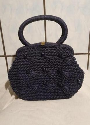 Плетена сумочка1 фото
