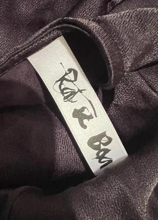 Шелковое сатиновое мини платье с открытой спиной rat &amp; boa оригинал4 фото
