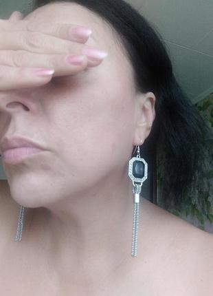 Набор длинное колье и серьги avon