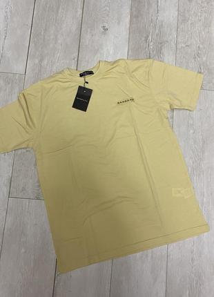 Желтая мужская футболка mennace1 фото