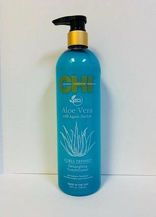 Chi aloe vera detangling conditioner кондиционер для распутывания волос.
