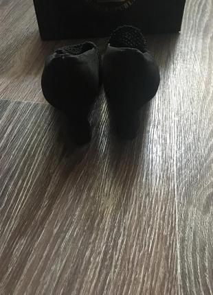 Кружевные красивые чёрные туфли. туфли кружево. туфли лодочки4 фото