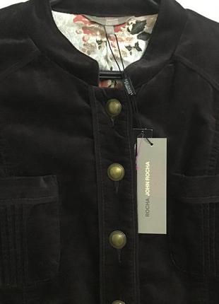 Новый женский велюровый пиджак жакет куртка бомбер р. 48-50 rocha. john rocha  petite англия5 фото