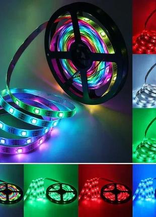 Адреса стрічка +5v ws2812b ip65 1м 60/м чорна основа вологозахист світлодіодне...