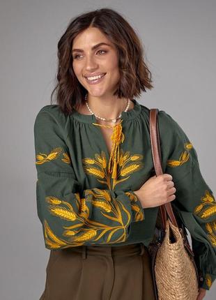 Вышить рубашка с колышками