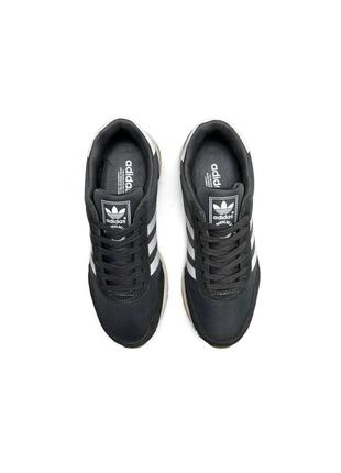 Мужские кроссовки adidas originals iniki gray white (адидас оригинал)3 фото